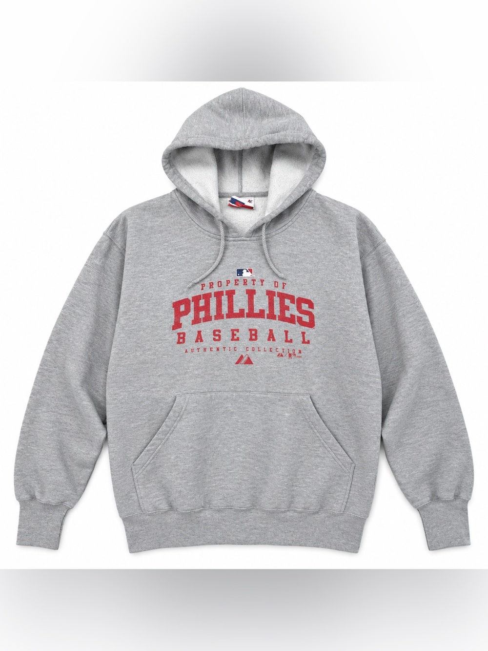 Majestic Philadelphia Phillies Property Of Gray Hoodie Men’s L